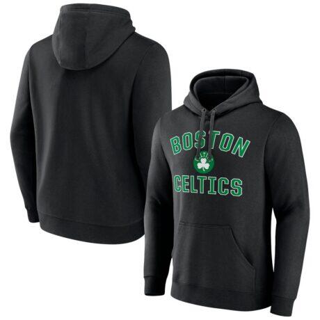 Black Victory Arch Pullover Hoodie - Black - Front View