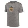 New Orleans Saints Nike 2023 Sideline Alternate Logo Performance T-Shirt - - Side View