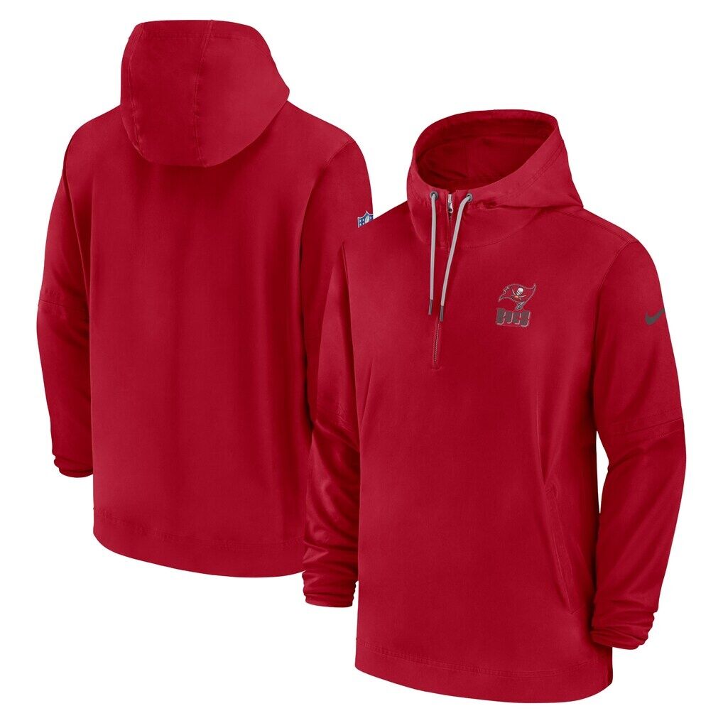 Tampa Bay Buccaneers Nike Sideline Half-Zip Hoodie