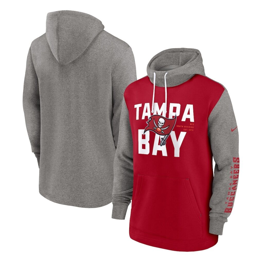 Tampa Bay Buccaneers Nike Fashion Color Block Pullover Hoodie