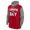 Tampa Bay Buccaneers Nike Fashion Color Block Pullover Hoodie - Red - Side View