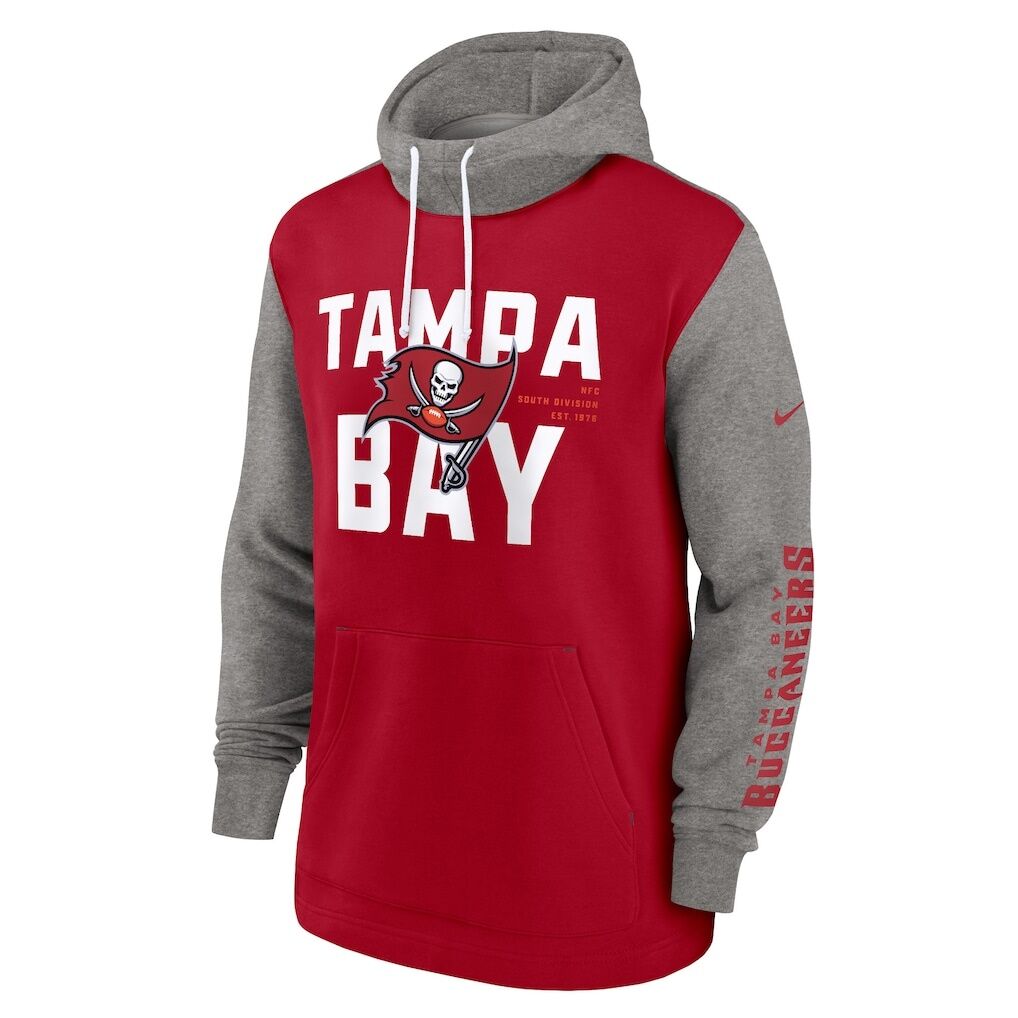 Tampa Bay Buccaneers Nike Fashion Color Block Pullover Hoodie
