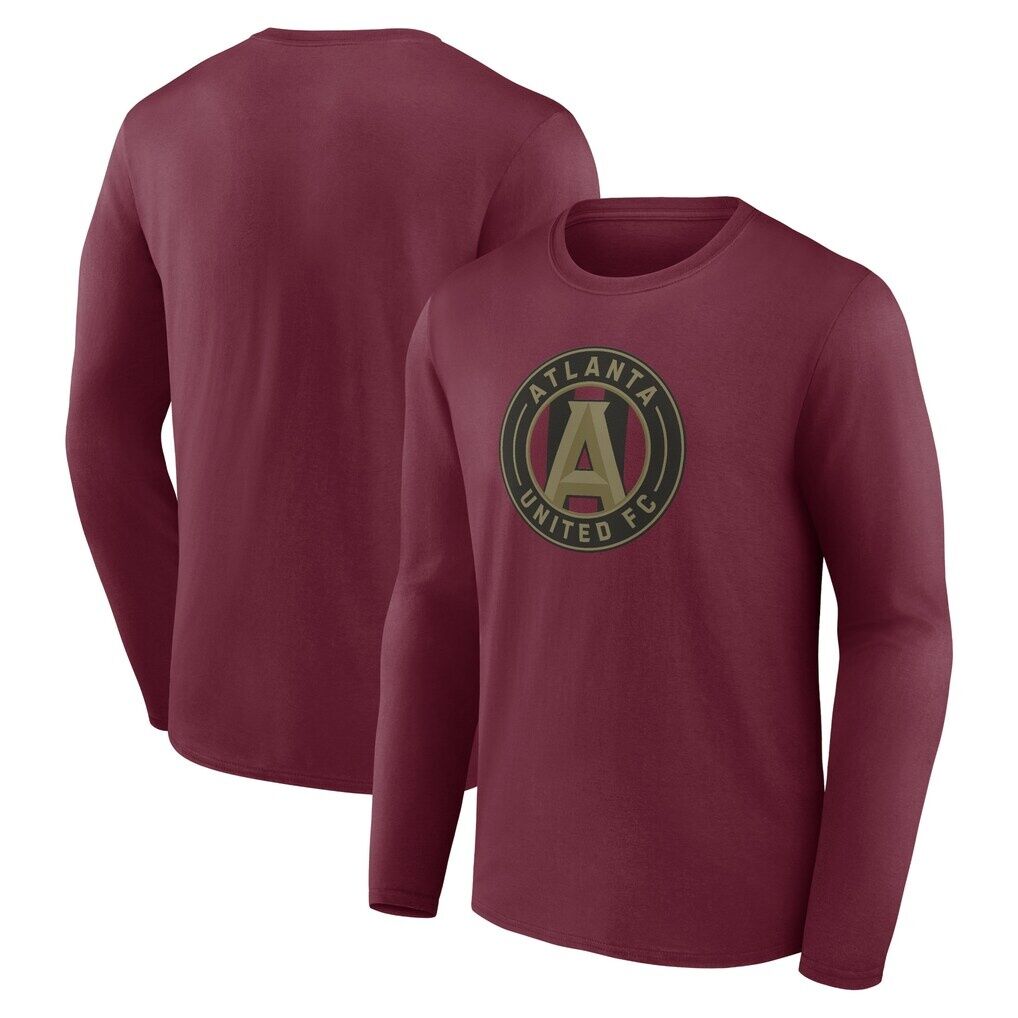 Atlanta United FC Official Logo Long Sleeve T-Shirt – Garnet