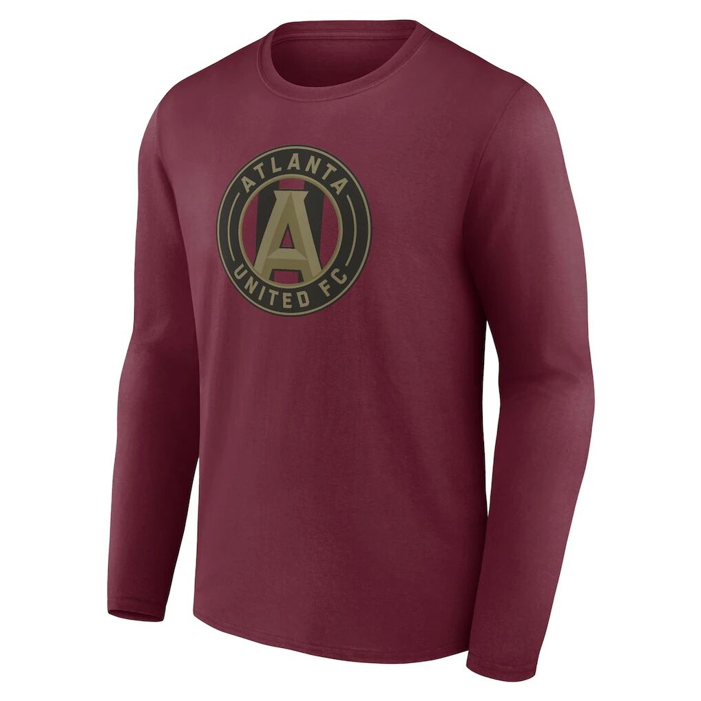 Atlanta United FC Official Logo Long Sleeve T-Shirt – Garnet