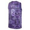 LeBron James Los Angeles Lakers Nike Unisex Select Series Swingman Jersey - Purple - Detail View