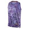 LeBron James Los Angeles Lakers Nike Unisex Select Series Swingman Jersey - Purple - Side View