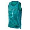 LaMelo Ball Charlotte Hornets Jordan Brand Unisex Select Series Swingman Jersey - Teal - Side View