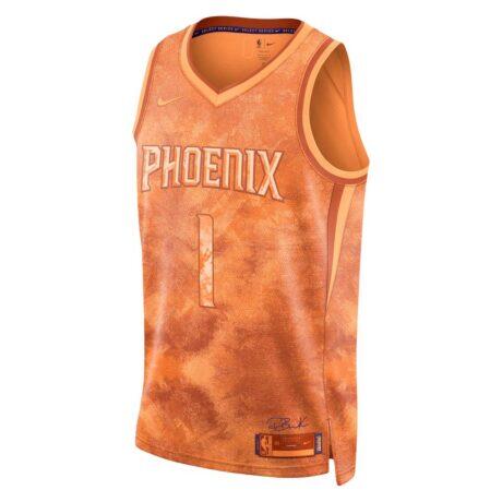 Devin Booker Phoenix Suns Nike Unisex Select Series Swingman Jersey - Orange - Side View