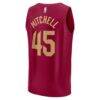 Donovan Mitchell Cleveland Cavaliers Fashion7 Fast Break Replica Jersey - Icon Edition - - Alt2