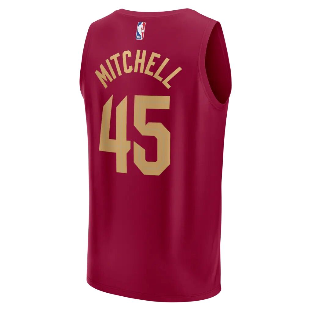 Donovan Mitchell Cleveland Cavaliers Fashion7 Fast Break Replica Jersey - Icon Edition - Wine