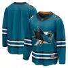 San Jose Sharks Fashion7 Home Breakaway Jersey - Teal - Front View