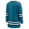 San Jose Sharks Fashion7 Women's Home Breakaway Jersey - Teal - Detail View