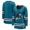 San Jose Sharks Fashion7 Women's Home Breakaway Jersey - Teal - Front View