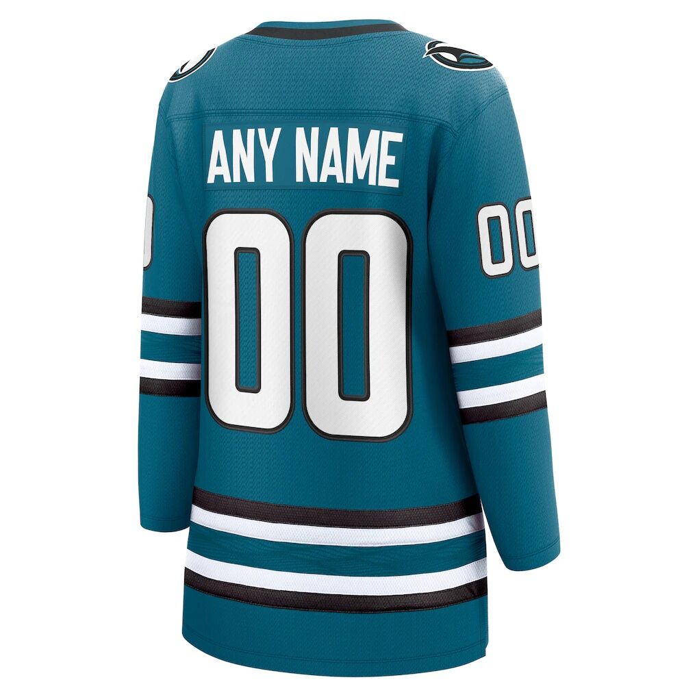 San Jose Sharks Fashion7 Women's Home Breakaway Custom Jersey