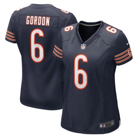 Kyler Gordon Chicago Bears Nike Women's Game Player Jersey - Navy - Front View