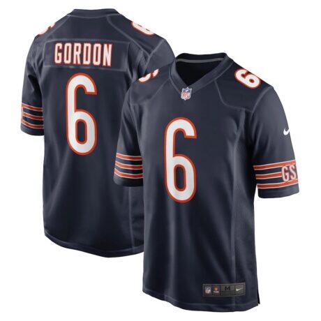 Kyler Gordon Chicago Bears Nike Game Player Jersey - Navy - Front View