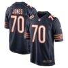 Braxton Jones Chicago Bears Nike Game Player Jersey - Navy - Front View