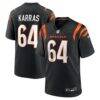 Ted Karras Cincinnati Bengals Nike Game Player Jersey - Black - Front View