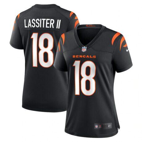 Kwamie Lassiter II Cincinnati Bengals Nike Women's Game Player Jersey - Black - Front View