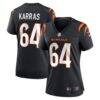 Ted Karras Cincinnati Bengals Nike Women's Game Player Jersey - Black - Front View