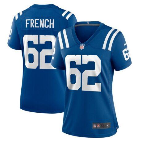 Wesley French Indianapolis Colts Nike Women's Game Player Jersey - - Front View