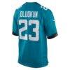 Foyesade Oluokun Jacksonville Jaguars Nike Game Player Jersey - Teal - Detail View