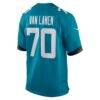 Cole Van Lanen Jacksonville Jaguars Nike Game Player Jersey - Teal - Detail View