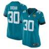 Montaric Brown Jacksonville Jaguars Nike Women's Game Player Jersey - Teal - Front View