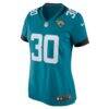 Montaric Brown Jacksonville Jaguars Nike Women's Game Player Jersey - Teal - Side View