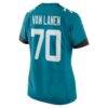Cole Van Lanen Jacksonville Jaguars Nike Women's Game Player Jersey - Teal - Detail View