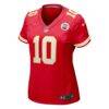 Isiah Pacheco Kansas City Chiefs Nike Women's Game Player Jersey - Red - Side View
