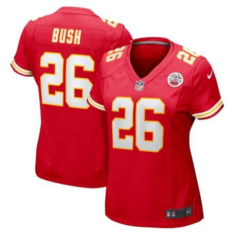 Deon Bush Kansas City Chiefs Nike Women's Game Player Jersey - Red - Front View