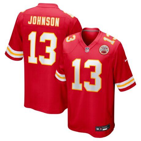 Nazeeh Johnson Kansas City Chiefs Nike Game Player Jersey - Red - Front View
