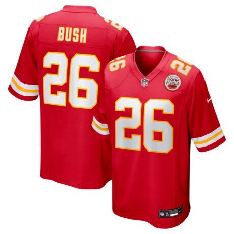 Deon Bush Kansas City Chiefs Nike Game Player Jersey - Red - Front View