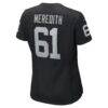 Jordan Meredith Las Vegas Raiders Nike Women's Game Player Jersey - Black - Detail View