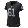 Jordan Meredith Las Vegas Raiders Nike Women's Game Player Jersey - Black - Side View
