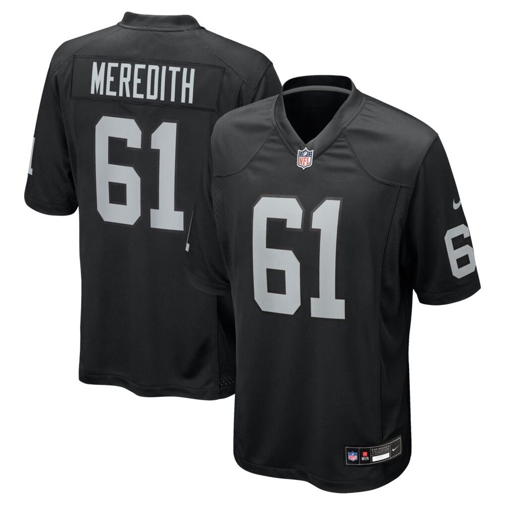 Jordan Meredith Las Vegas Raiders Nike Game Player Jersey