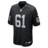 Jordan Meredith Las Vegas Raiders Nike Game Player Jersey - Black - Side View