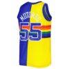 Dikembe Mutombo Denver Nuggets Mitchell & Ness Hardwood Classics 1991/92 Split Swingman Jersey - - Detail View