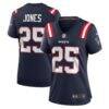 Marcus Jones New England Patriots Nike Women's Game Jersey - Navy - Front View