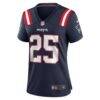 Marcus Jones New England Patriots Nike Women's Game Jersey - Navy - Side View