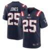 Marcus Jones New England Patriots Nike Game Player Jersey - Navy - Front View