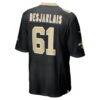 Drew Desjarlais New Orleans Saints Nike Game Player Jersey - Black - Detail View