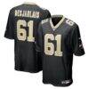 Drew Desjarlais New Orleans Saints Nike Game Player Jersey - Black - Front View