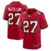 Zyon McCollum Tampa Bay Buccaneers Nike Game Player Jersey - Red - Front View