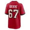 Luke Goedeke Tampa Bay Buccaneers Nike Game Player Jersey - Red - Detail View