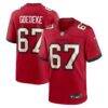 Luke Goedeke Tampa Bay Buccaneers Nike Game Player Jersey - Red - Front View