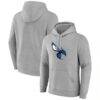 Charlotte Hornets Alternate Logo Pullover Hoodie - Gray - Front View