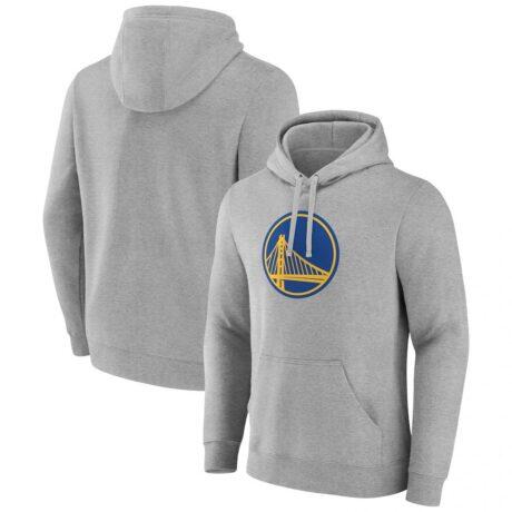 Golden State Warriors Alternate Logo Pullover Hoodie - Gray - Front View