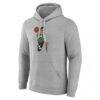 Boston Celtics Alternate Logo Pullover Hoodie - Gray - Back View